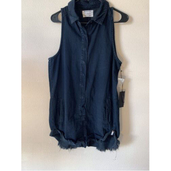 NWT Free People One Teaspoon Mini Braxton Overall Romper, Sz S - Picture 2 of 6